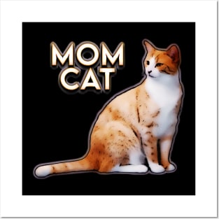 Mom cat Posters and Art